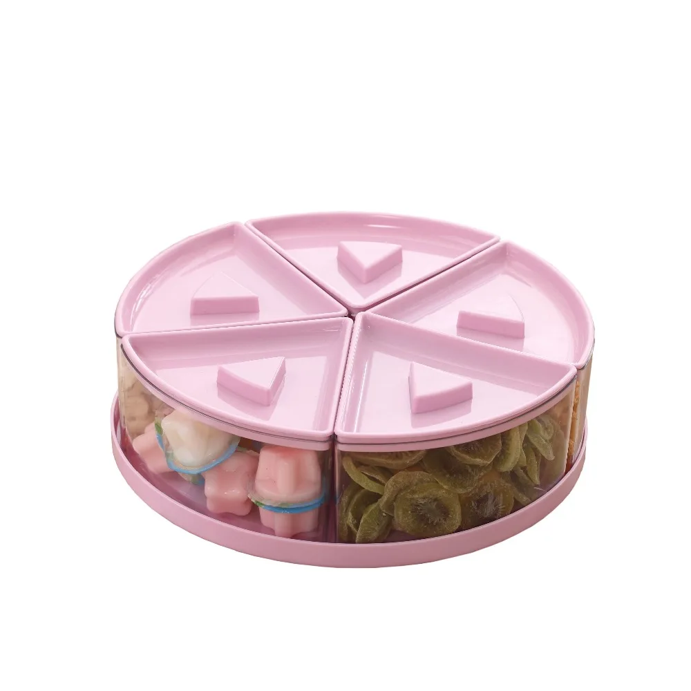 Snacks Storage Box Organizer Fruit Dishes Candy Tray Plates Plastic Box