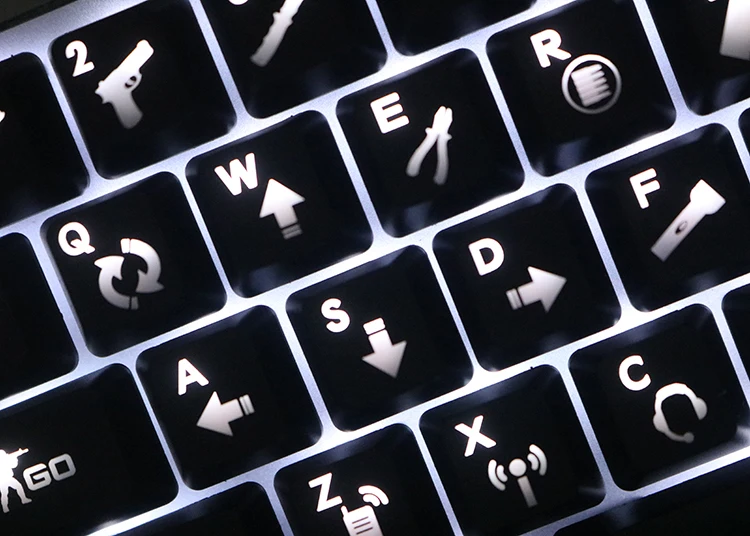 Conjunto Csgo Teclado Mecânico Keycaps Personalidade Transparente Wearable Keycap 1 Abs - Imagem 3