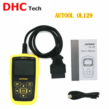 

Newest AUTOOL OL129 OBD/EOBD Code Scanner AUTOOL OL 129 Battery Monitor and scan Diagnostic Tool Live Data Stream