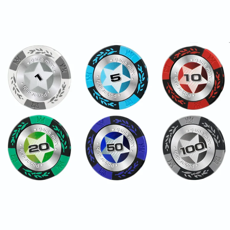 Jetons poker valeur couleur