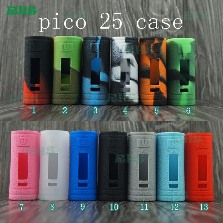 50 шт. электронные сигареты оптовая цена Пико 25 VAPE коробка Силиконовый чехол кожи