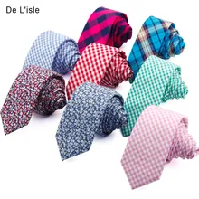 Высококачественный цветной хлопок 6 см узкий галстук для женщин и мужчин тонкий галстук для колледжа элегантный дизайн подарок премиум класса