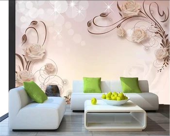 

beibehang wallpaper 3d on the wall Custom pink wallpaper floral wallpaper bedroom wall wall paper for kids room 3d wallpaper