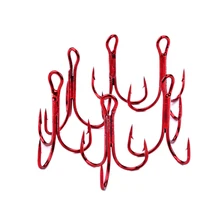 50 шт. рыболовный крючок из высокоуглеродистой Сталь круг Крючки тройной крючок круглый согнуты высоких частот морской рыболовные снасти Для рыбалки dsrn