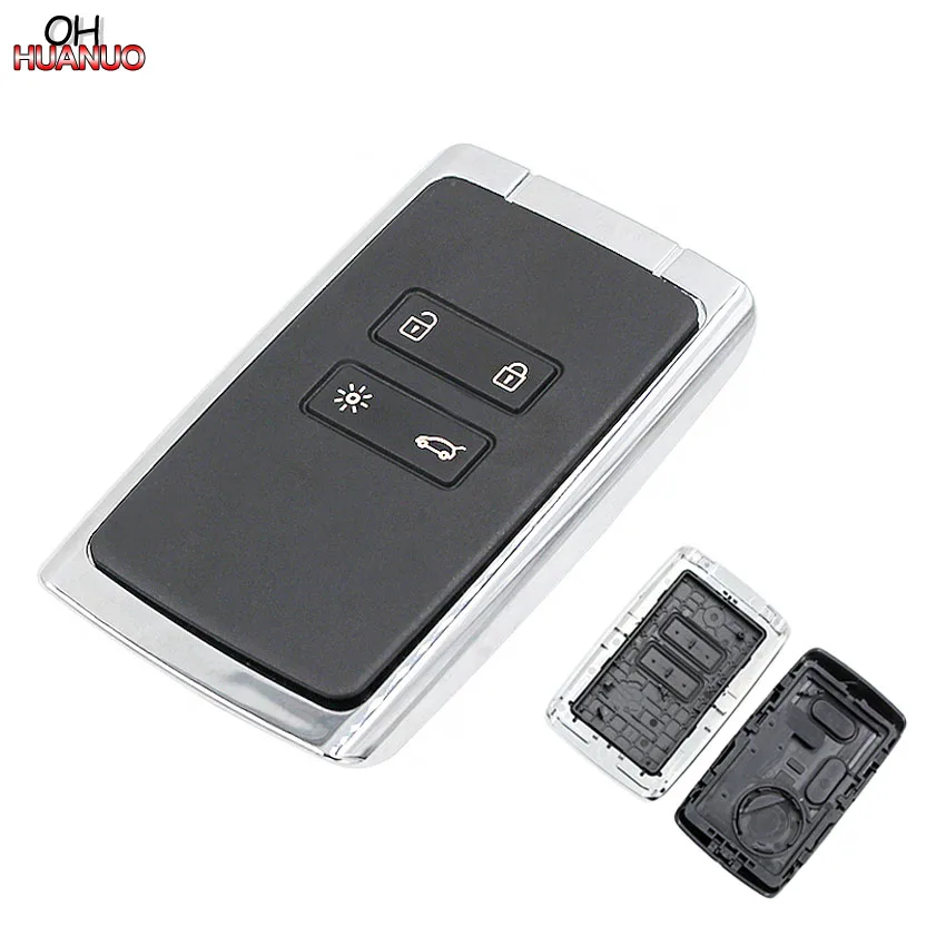 

4 Button Remote Car Key Shell Case Fob for Renault Koleos Kadjar Megan 2016 2017