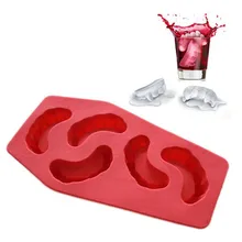 2 шт./лот лоток с формой для кубиков льда делает леденец окровавленный зуб формы силикона льда новые подарки лоток для льда инструмент для летних напитков