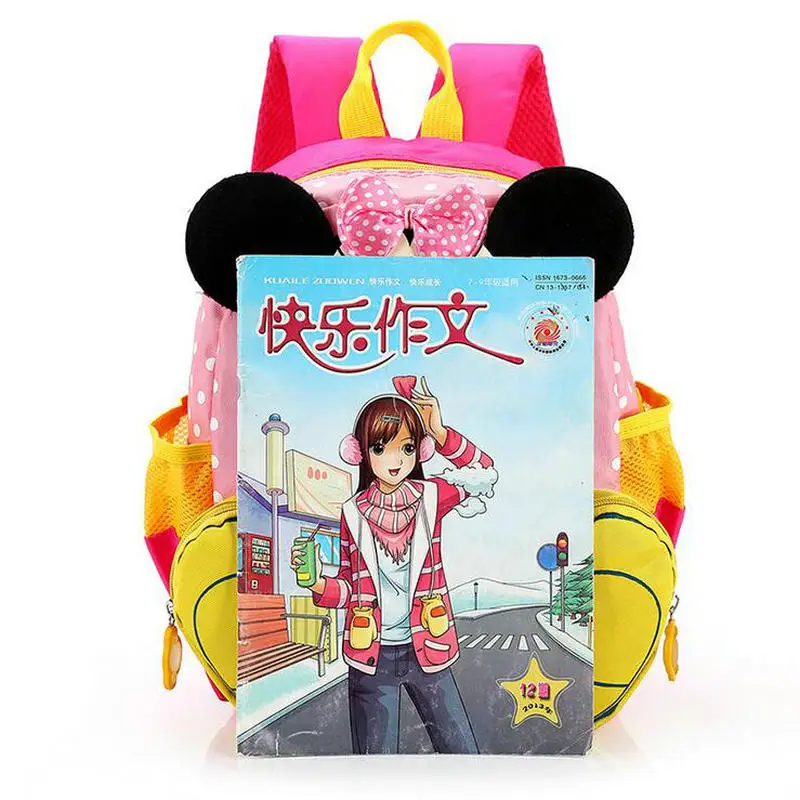  2018 Hot Sale Mickey School Bag Minnie for Boys Girls baby Bag Children Backpack Kindergarten Backp - 32892447912