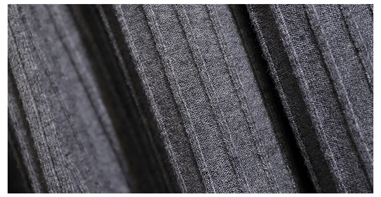 SEDUTMO, зимние плиссированные вязаные юбки, Женская юбка средней длины с высокой талией, плюс размер, осенняя черная винтажная сексуальная юбка-пачка ED526