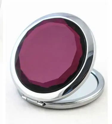 

2PCS Crystal Compact Mirror DIY Diamond Design Portable Beauty Cosmetic Pocket Mirror