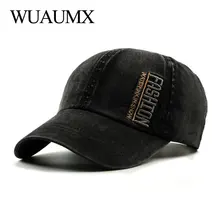 Wuaumx Повседневная бейсбольная кепка для мужчин и женщин модная вышивка шапки и кепки s Уличная Snapback хип хоп кепка хлопок мыть шляпы casquette