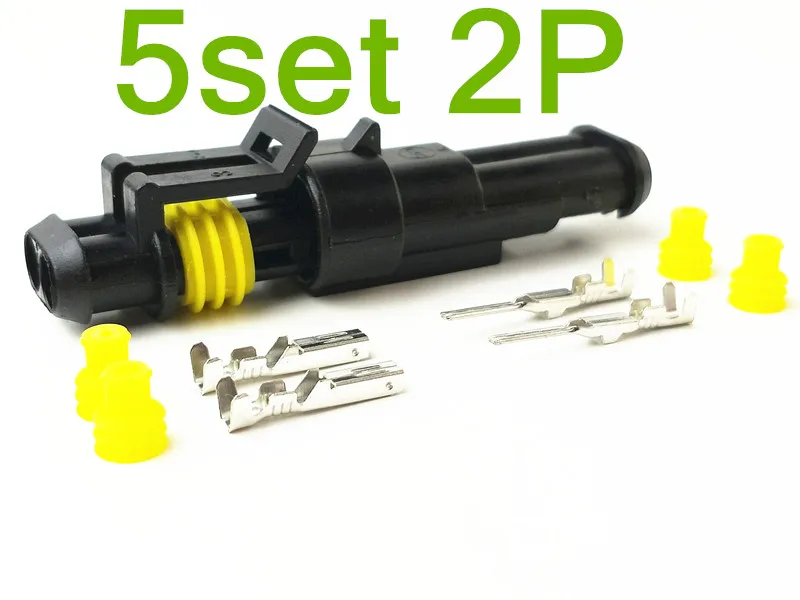 

1 Set 1 Pin/2 Pin/3 Pin/4 Pin/5 Pin/6 Pin Female Male Way AMP Super Seal Waterproof Electrical Wire Connector Plug For Car