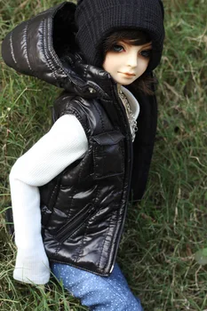 

BJD doll clothes Black down jacket coat vest for 1/3 BJD DD SD doll colthes