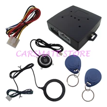 Smart RFID Car Alarm System Push Engine Start Stop Button Transponder Immobilizer Keyless Go Fits for DC 12V Cars Carsmate