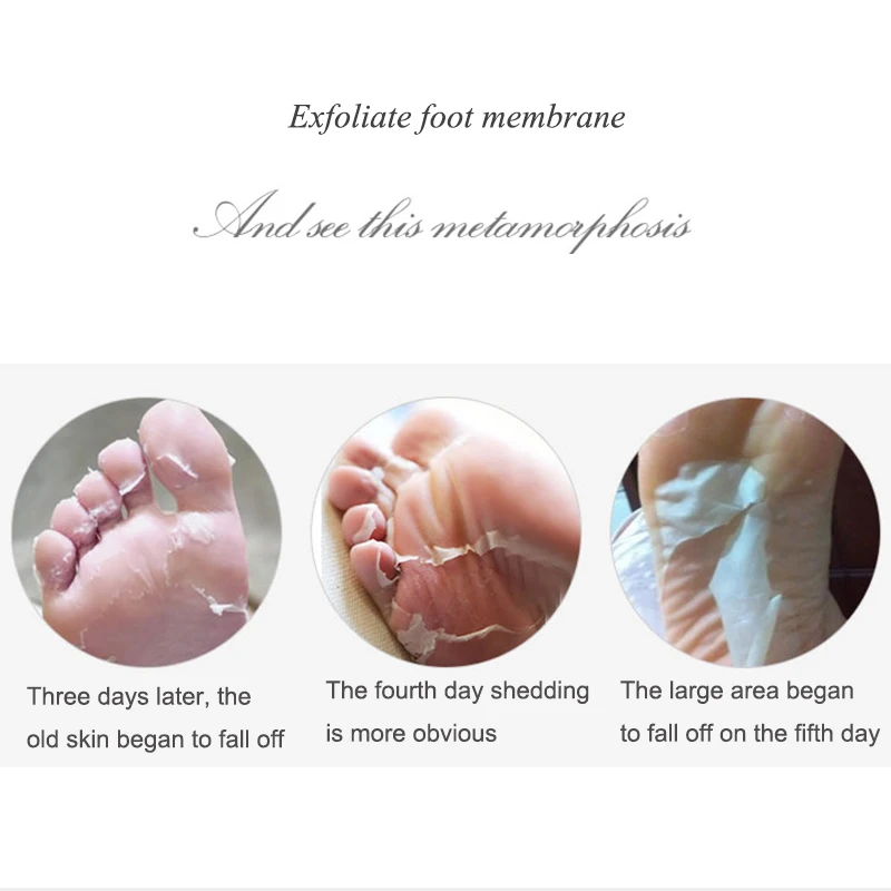 

Hot sale Exfoliating Foot Peel Mask Peeling Away Calluses Dead Skin Get Soft Feet