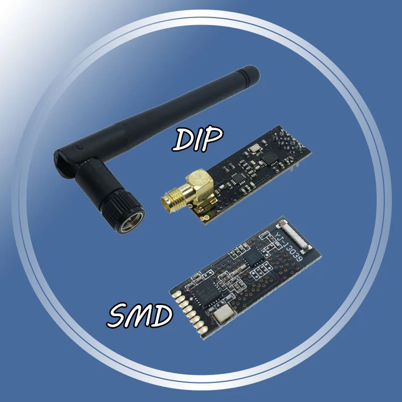 

SMD 2.4G NRF24L01 1100 meter long-distance NRF24L01+PA+LNA SMD wireless Transceiver Communication Modules DIP With Antenna