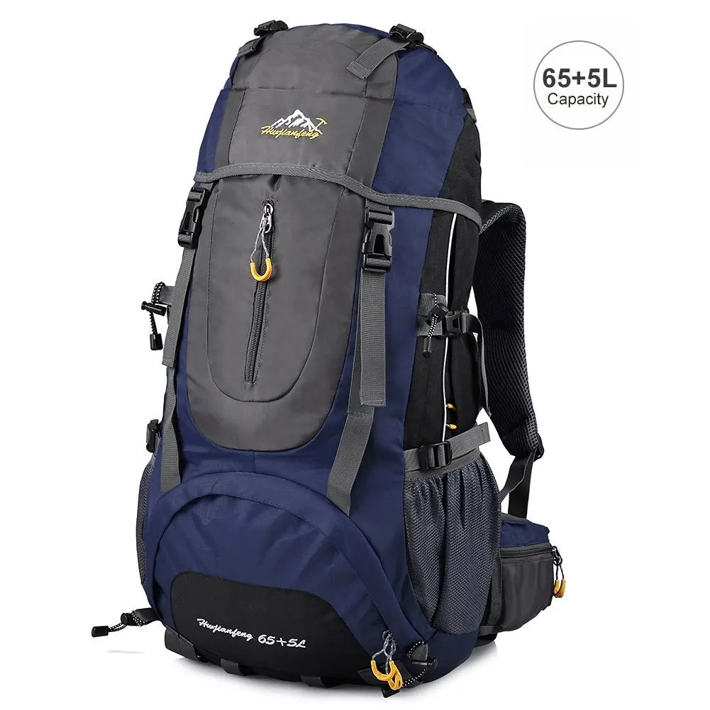 

Hiking Backpack Water Resistant Daypack 65+5L Sport bag Tactical backpack rucksack for Camping, Trekking and Mountain Climbing