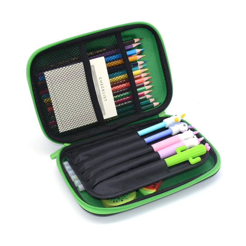 Caixa de Lápis Estuches para el Estejo Escolar Grande Unicórnio Kalem Kutusu Pena Tubarão Colegio Caneta Caixa Escola Etui Pensil Eva 17 High Quality Material escolar e de escritório