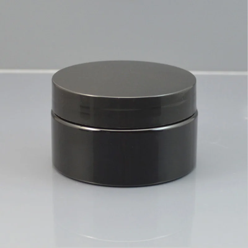 30 г 50 100 черный пластиковый косметический контейнер Cream Jar, Пустой Крем в пластиковой баночке повторное использование контейнер с крышками