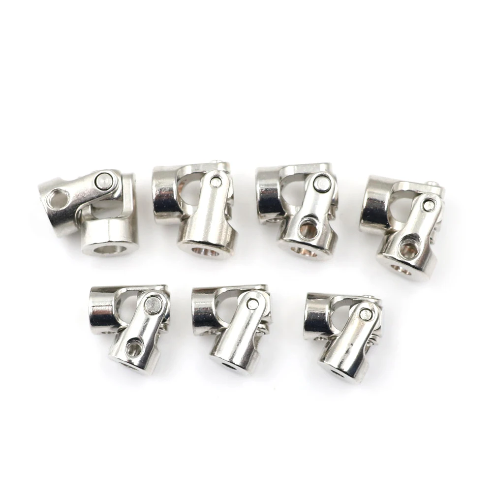 

1pc Stainless Steel Metal Universal Joint Cardan Couplings for RC Car Boat D90 SCX10 RC4WD