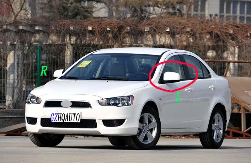 HengFei автомобильные аксессуары для Mitsubishi Lancer EX 2009-2012 модели углеродного волокна зеркало заднего вида крышка зеркальная оболочка