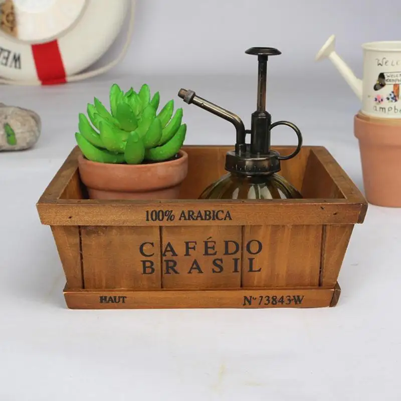 Garden Wooden Flower Pot for Succulent Plants Nursery Window Box Wooden Flower Boxes Trough Pot Plants Garden Supplies Garden Wooden Flower Pot for Succulent Plants Nursery Window Box Wooden Flower Boxes Trough Pot Plants Garden Supplies