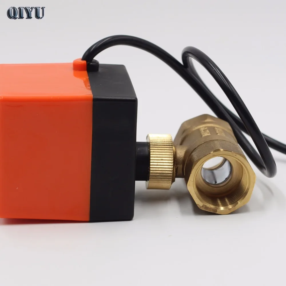AC 220V DN15 DN20 кондиционер отопление пол мини электрические двухсторонние клапаны