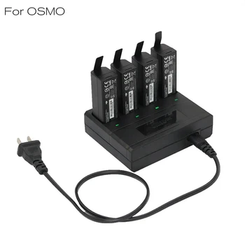 

OSMO Gimbal Camera 4 in 1 Battery Charger For DJI OSMO X3 OSMO Mobile Handheld Gimbal Camera Battery Charging Hub Quick Charger