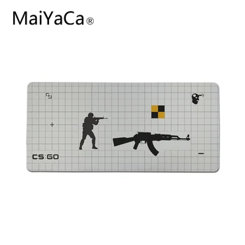 

MaiYaCa Cs Go Large Gaming Mouse Pad Lock Edge Rubber Speed Mouse Mat Mouse Pad Soft office Mouse Mat For Office/Home Use