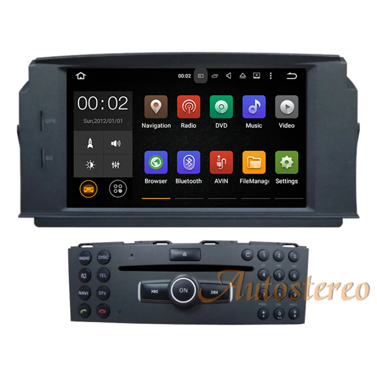 Excellent Android 9 Car DVD Player GPS Navigation For MERCEDES BENZ C Class C200 C180 C220 W204 multimedia headunit radio tape recorder 5