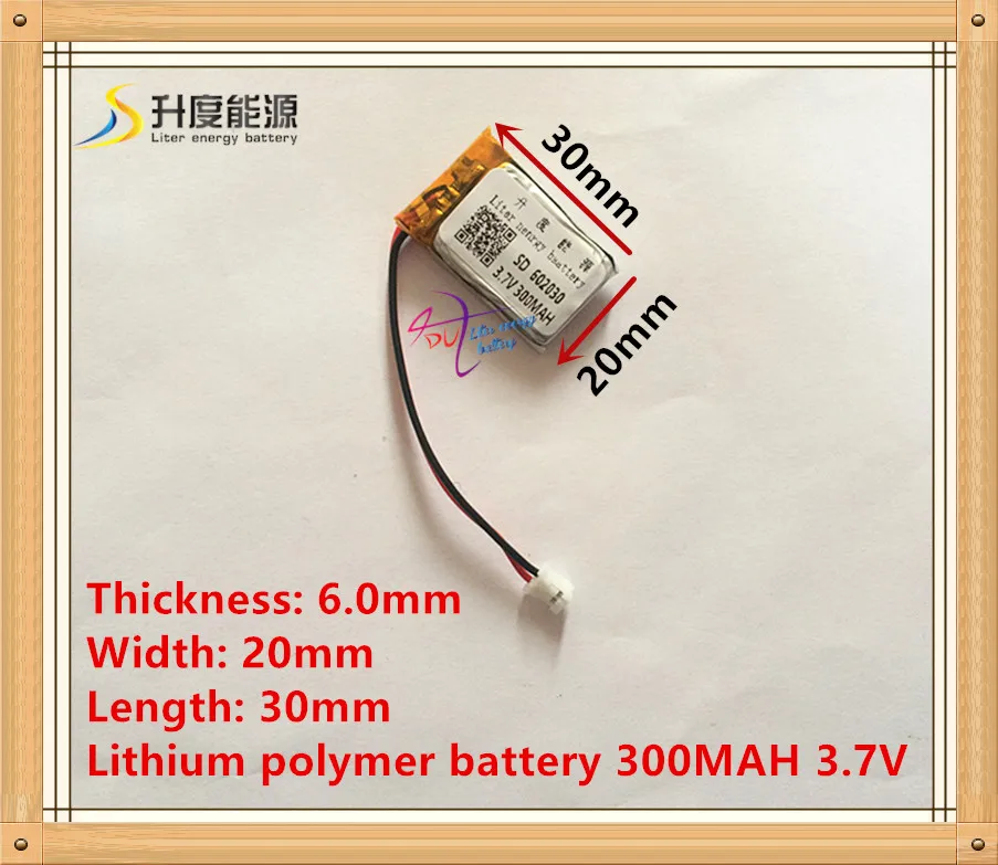  XHR 2P 2 0 литровый аккумулятор 300 мАч 3 7 В литий полимерный 602030 062030 Bluetooth MP3 звуковая