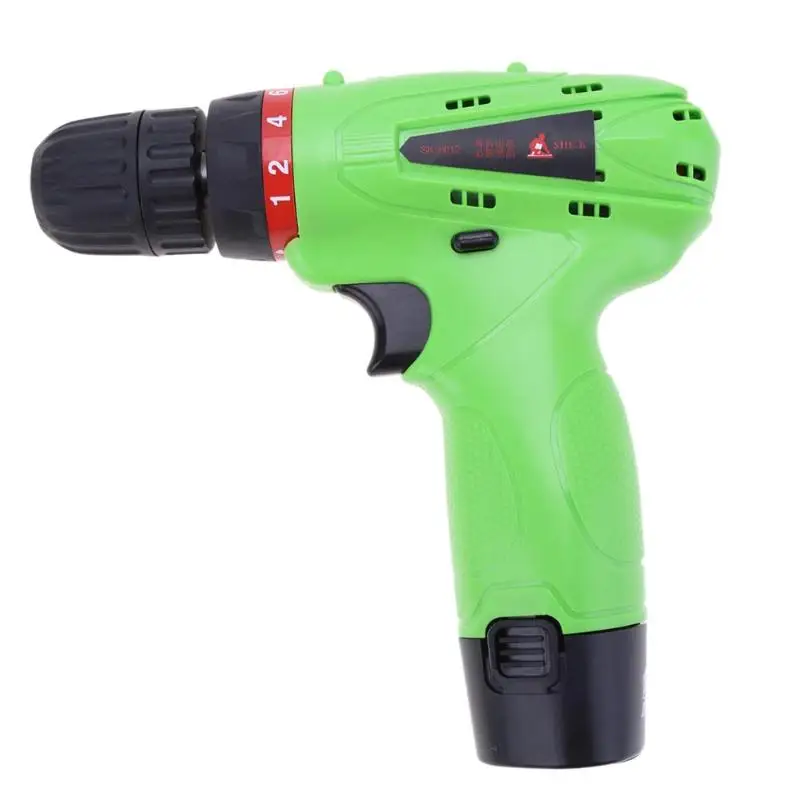 

12v Two speed Household Screwdriver Lithium-Ion Battery Cordless Drill/Driver Power Tools Case Electric Drill Woodworking