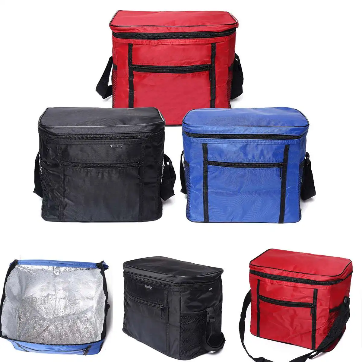 

Insulated Picnic Bags Outdoor 420D Oxford cloth Coolers Lunch Box Tote Camping Bag Hiking lunch bag Portable Organizor Boxes