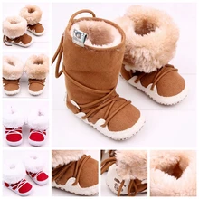 ROMIRUS пинетки для новорожденных, Теплые Зимние ботиночки для маленьких девочек, Bebe, обувь для малышей, флисовая обувь для детей