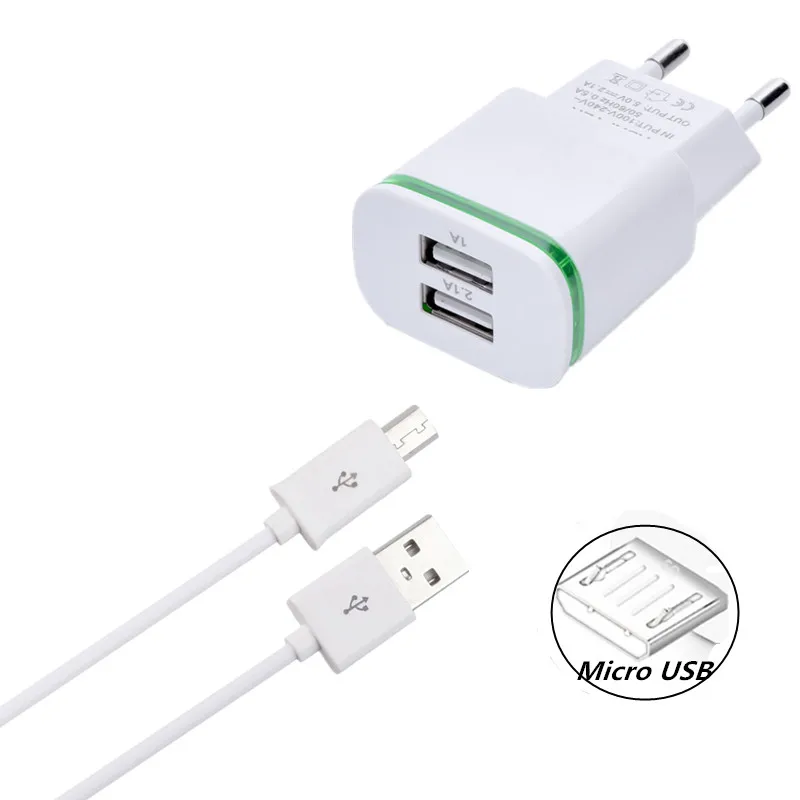 Кабель MIcro USB или дорожное зарядное устройство европейского стандарта для Xiaomi Redmi