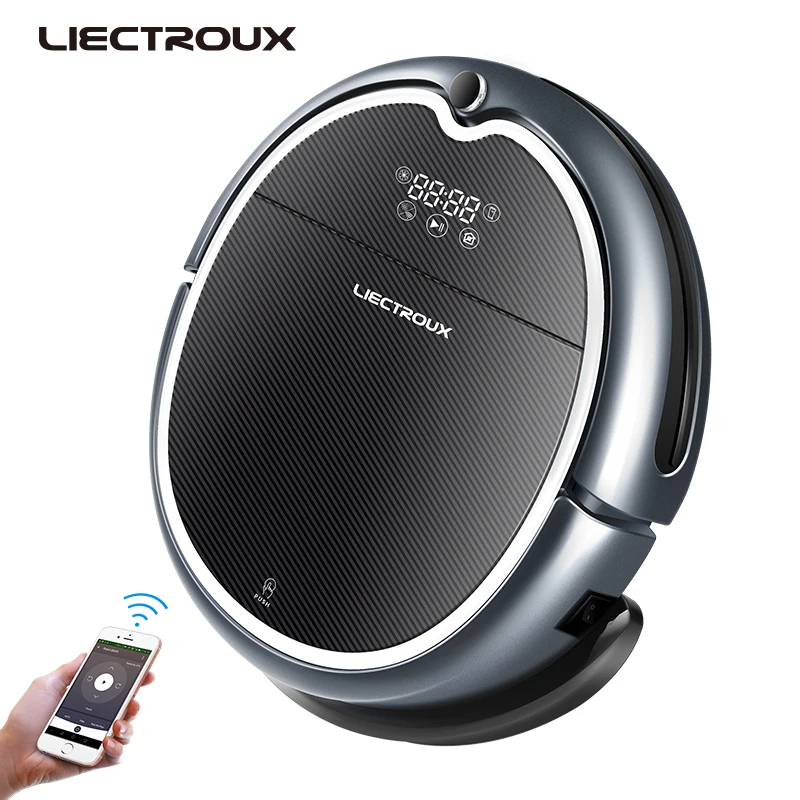(New Arrival) LIECTROUX Robot Vacuum Cleaner Q8000, WiFi App,Map Navigation,Smart Memory,UV Sterilize,Wet Dry Mop,Suction 3KPa