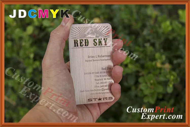 CEO Special Customized COPPER CARDS Top Grade Business Card For You 