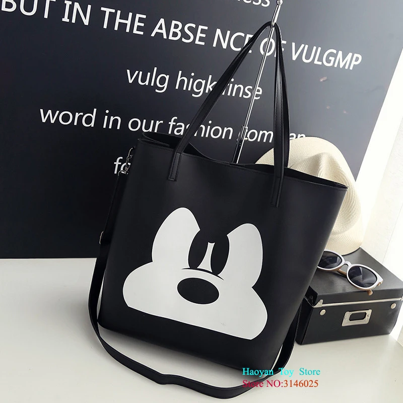 

Women Fashion Style Maternal Extra Large Diaper Nappy Bag Mickey PU Mummy Handbag Cartoon Messenger Bags Ladies Polyester Bags