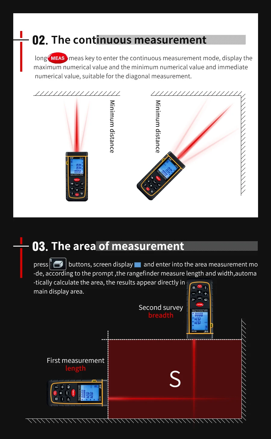 Laser distance meter RZ-A40 (13)