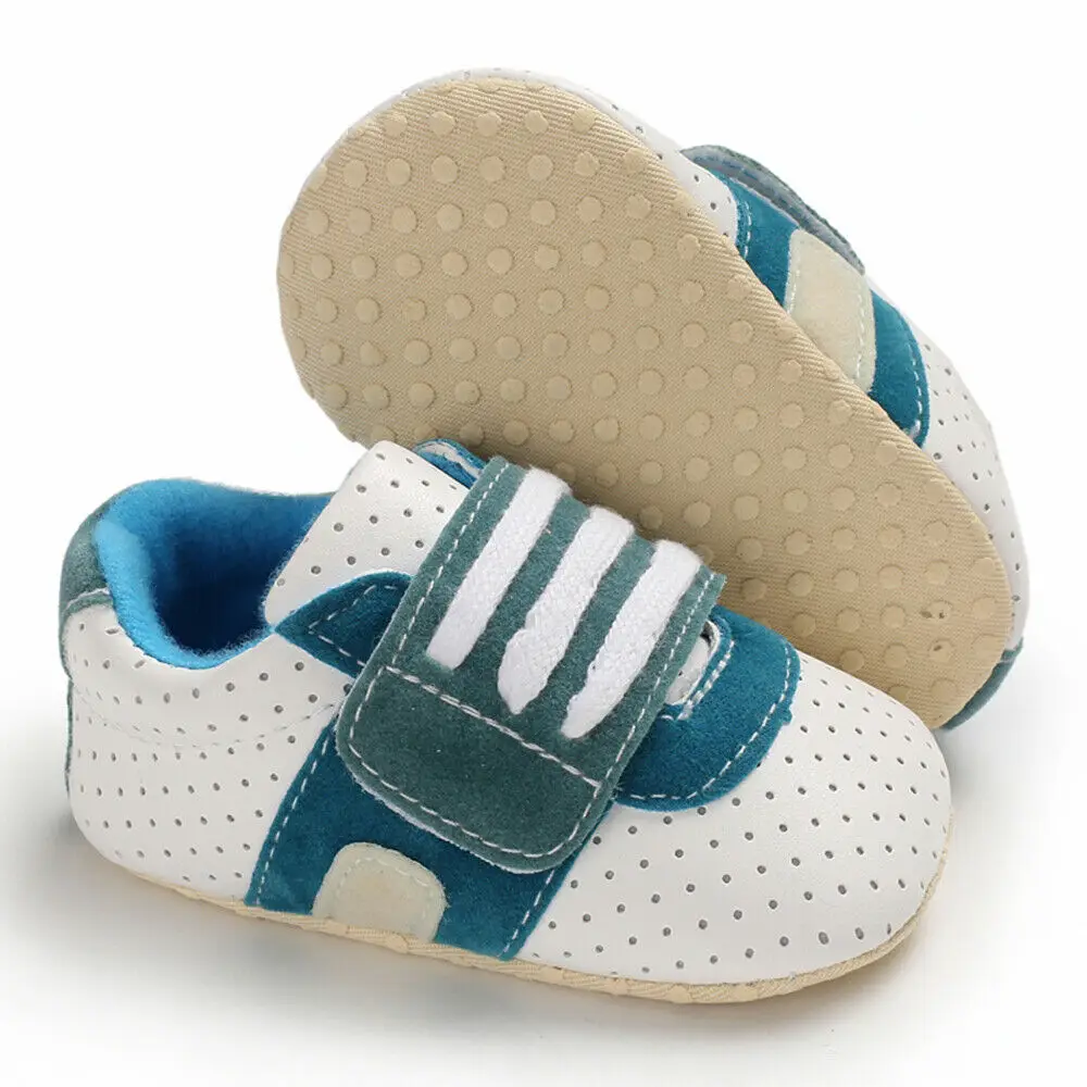 0-18 Months Fasion Baby Shoes Boy Girl Newborn Soft Soles PU Leather Crib Soft Sole Shoe Sneaker Prewalker 2019 New