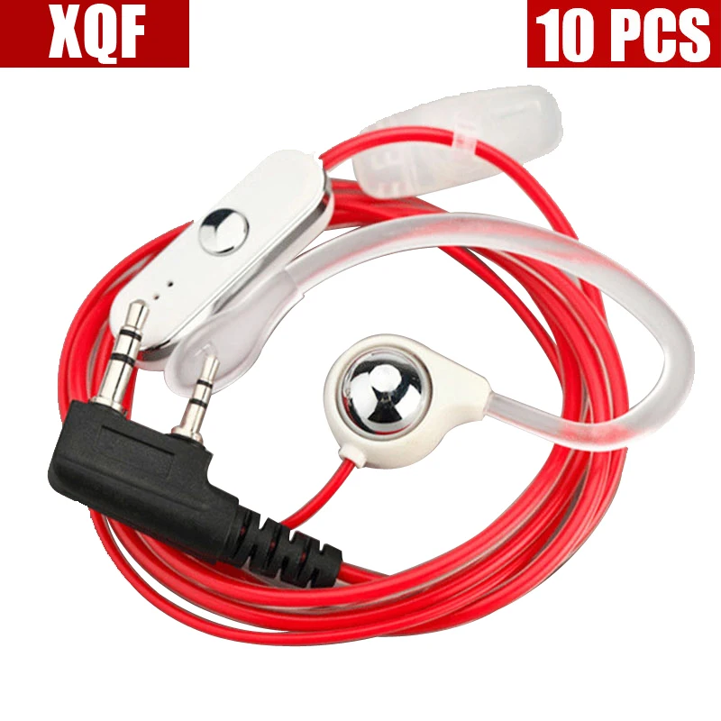 

XQF 10PCS NEW!Hot selling earpiece for BAOFENG UV-5R 888S B5 B6 two way radio for KENWOOD walkie talkie