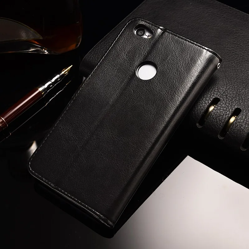 TOMKAS Wallet Case For Xiaomi Redmi Note 5A Case Flip Cover Plain Business Cases For Redmi Note 5A With Kickstand (7)