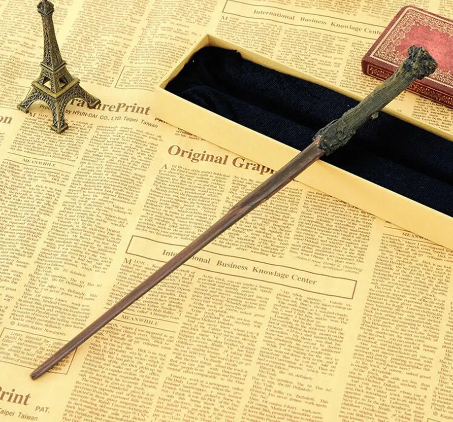 Colsplay металлический стержень новые качества Deluxe COS Гарри Поттер волшебные палочки/Stick с подарочной коробке упаковка