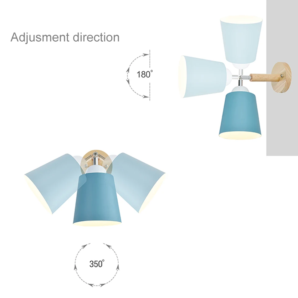 Деревянный настенный светильник s прикроватный настенный светильник с выключателем настенный светильник современный настенный светильник для спальни скандинавский macaron рулевая головка
