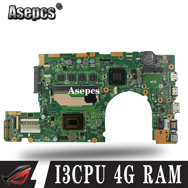 new motherboard S300CA For ASUS S300CA VivoBook S300C Laptop motherboard S300CAmainboard I3CPU REV2.1 4G RAM new motherboard