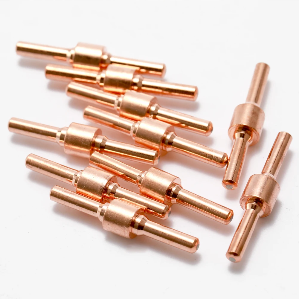 60PCS Shieded-cup Gas Ring Kit Copper Extended Long Plasma Cutter Tip Electrode Nozzle Consumable For PT-31 L-G-40 Cutting Torch