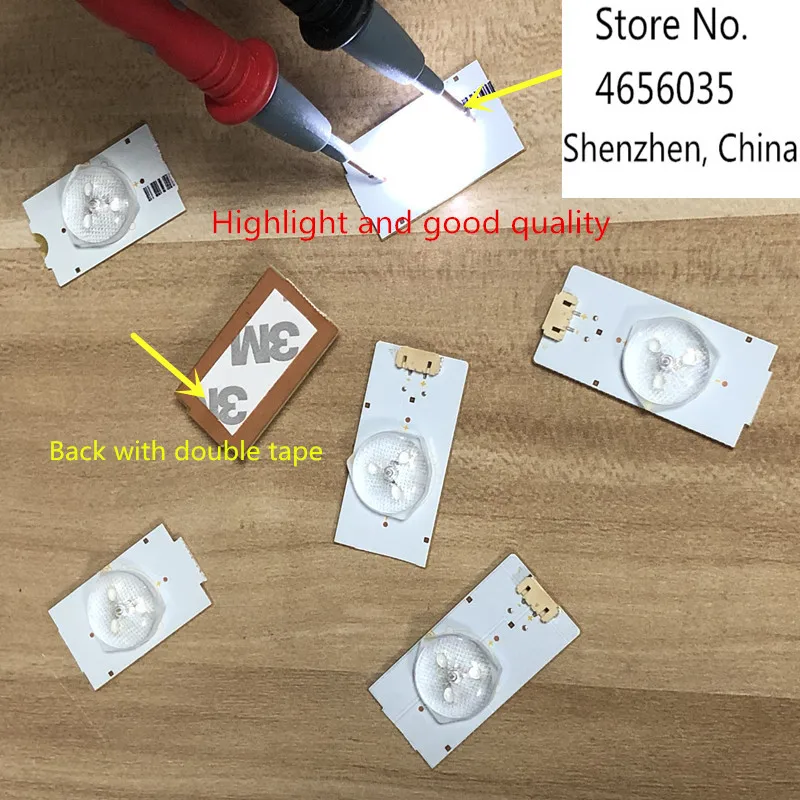 30 шт 3V SMD лампы бусины светодиодный ные для 32-65 дюймов Светодиодная лента ремонт