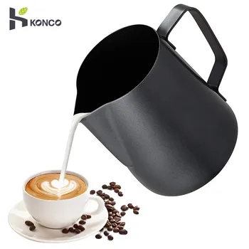 

KONCO Stainless Steeel Stainless Steel Milk frothing jug Espresso Coffee Pitcher Barista Craft Coffee Latte Frothing Jug Pitcher