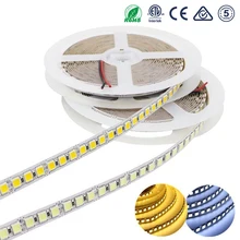 Tira de luces LED DC12V 12 24 V SMD 5054, 5M, 120leds/m, cinta Flexible, diodo, resistente al agua, más brillante que 5050 Blanco/blanco cálido
