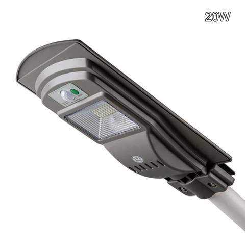 Conduziu a Lâmpada de Parede Luz de Rua 2 em 1 Ip65 Solar Radar Movimento Constantemente Brilhante & Indução Sensor Controle Remoto 20 w – 40 60