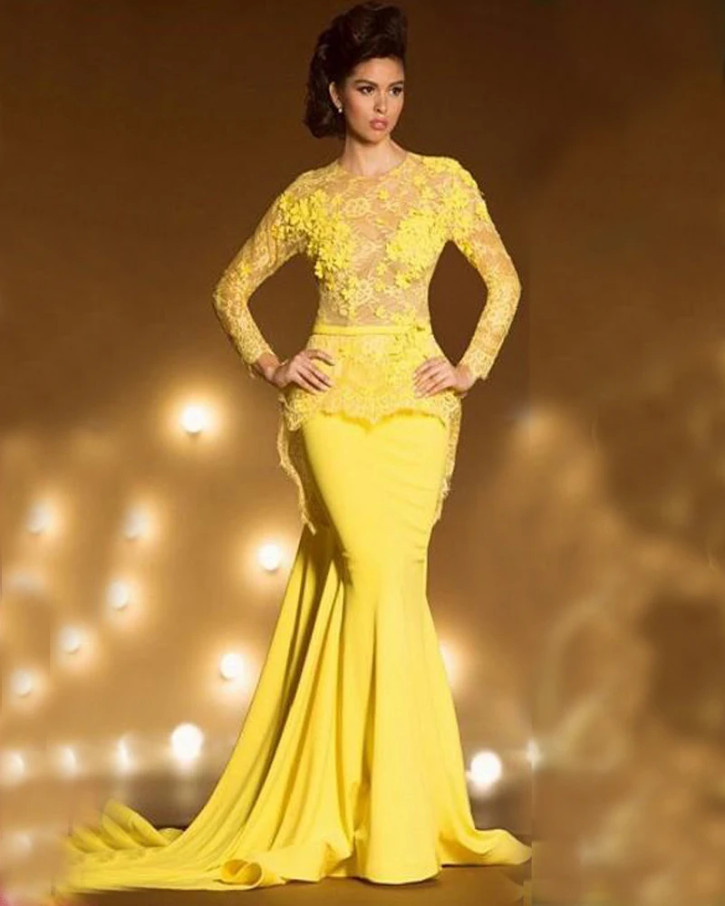 Prom Dress Yellow and Brown